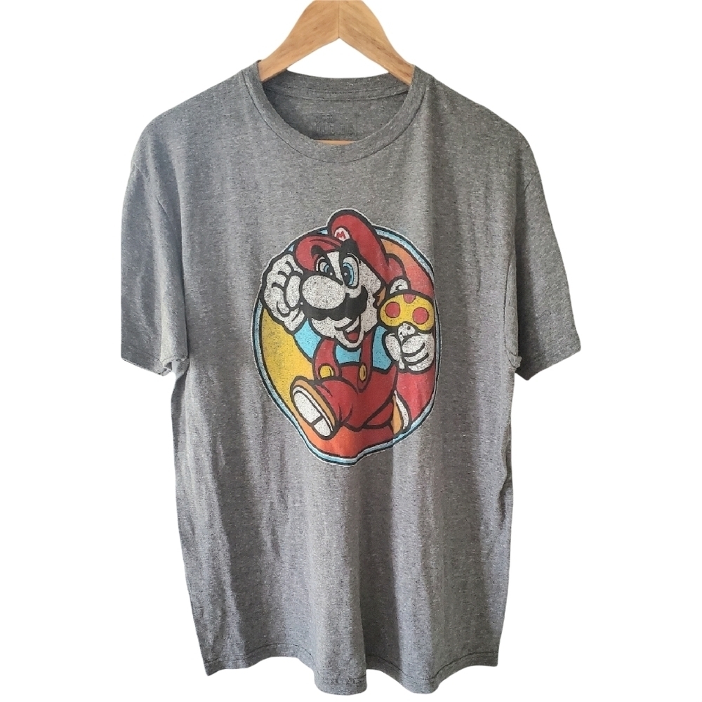 Super Mario Brothers Short Sleeve Tee Shirt Size Large  Men's